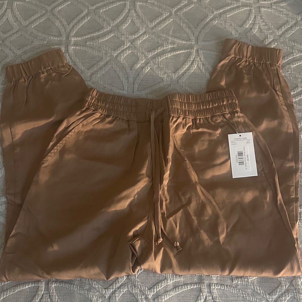Tan Jogger Pants